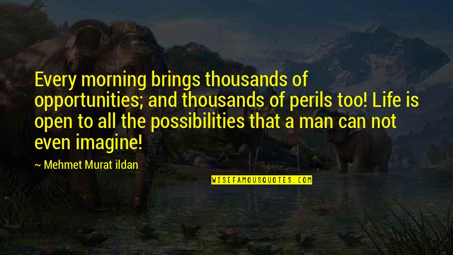 Perils Quotes By Mehmet Murat Ildan: Every morning brings thousands of opportunities; and thousands Perils Quotes By Mehmet Murat Ildan: Every morning brings thousands of opportunities; and thousands