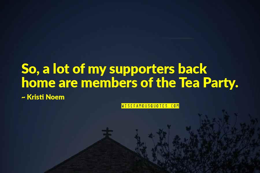 Perl Extract Between Quotes By Kristi Noem: So, a lot of my supporters back home