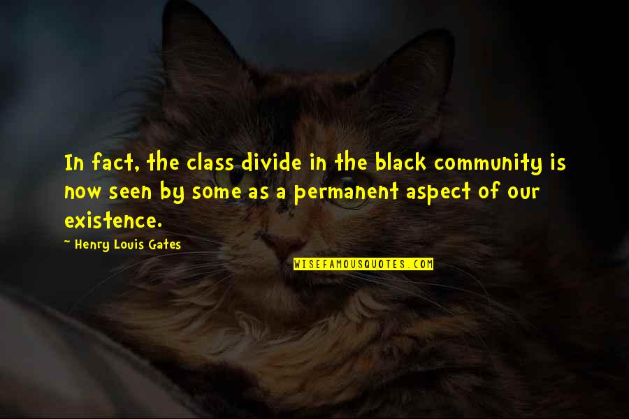 Permanent Quotes By Henry Louis Gates: In fact, the class divide in the black