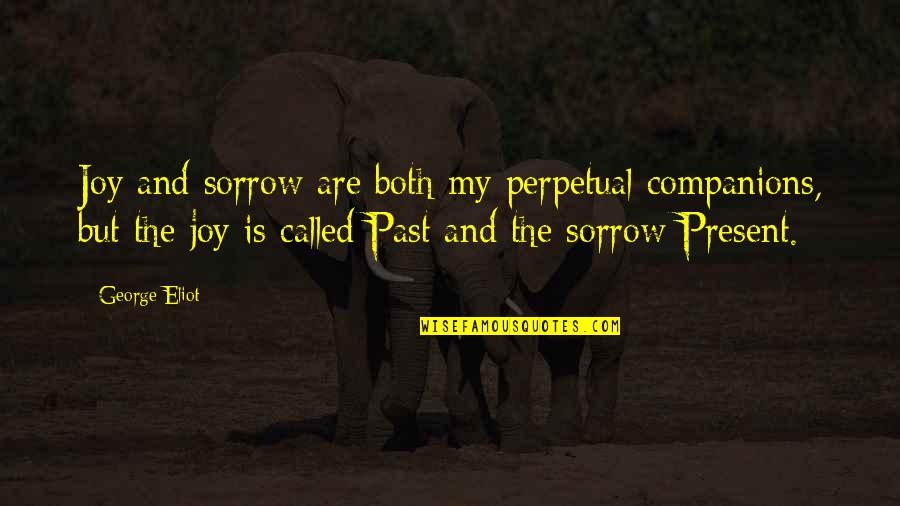 Perpetual Quotes By George Eliot: Joy and sorrow are both my perpetual companions,