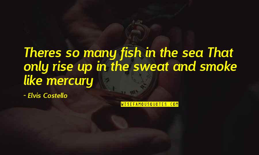 Perpetuated Quotes By Elvis Costello: Theres so many fish in the sea That