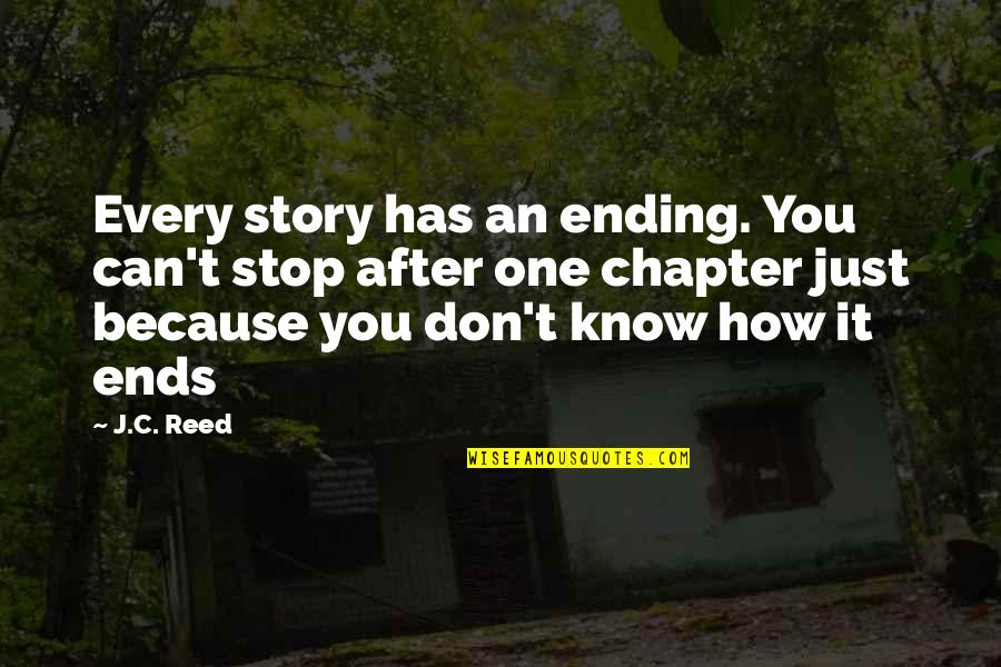 Perreo Quotes By J.C. Reed: Every story has an ending. You can't stop