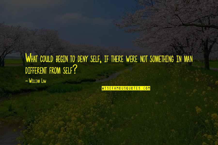 Perrigo Quotes By William Law: What could begin to deny self, if there