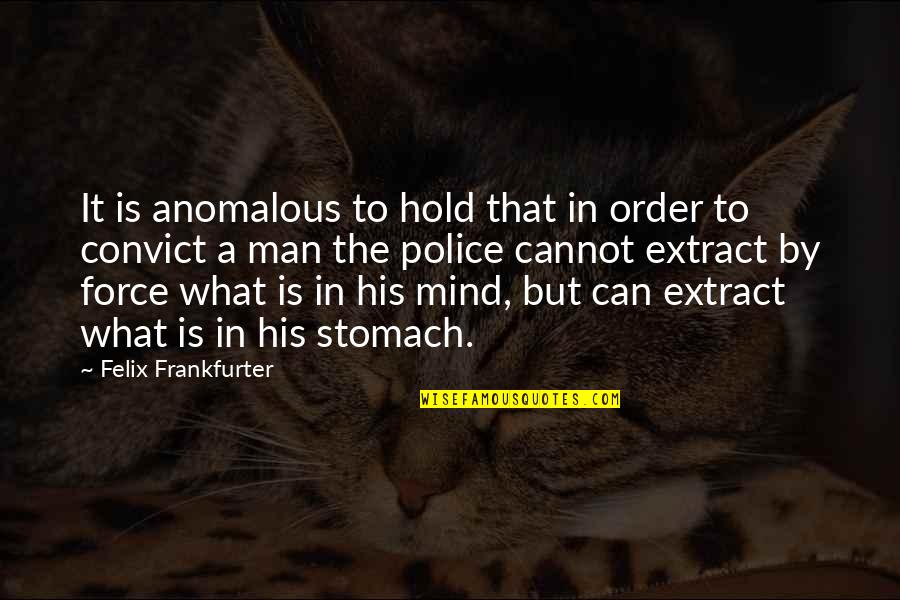 Persaud Quotes By Felix Frankfurter: It is anomalous to hold that in order