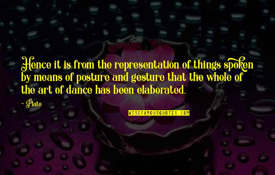 Perske Kotatko Quotes By Plato: Hence it is from the representation of things