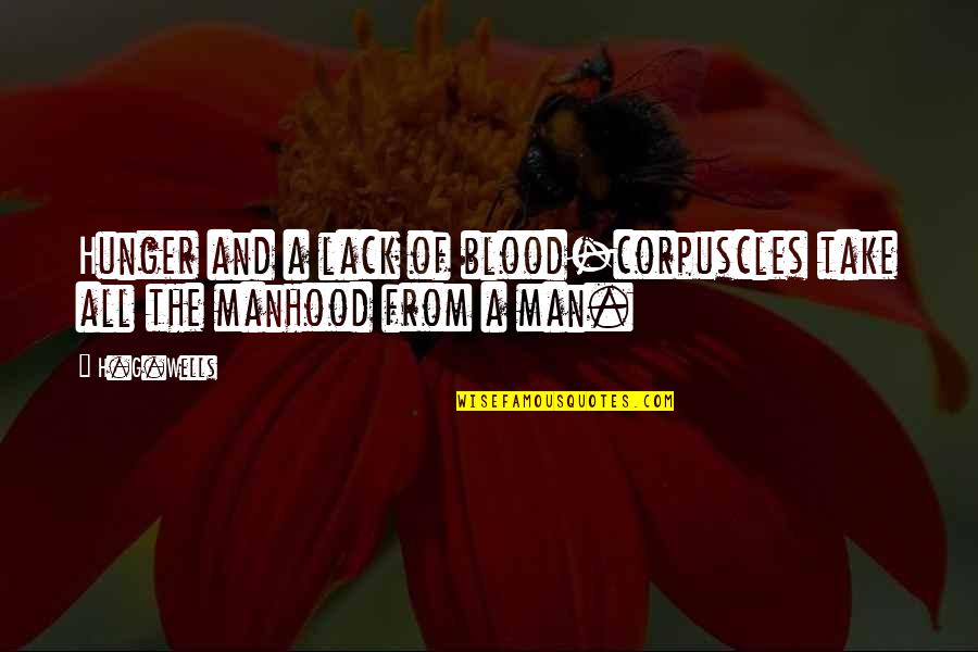 Persol 714 Quotes By H.G.Wells: Hunger and a lack of blood-corpuscles take all