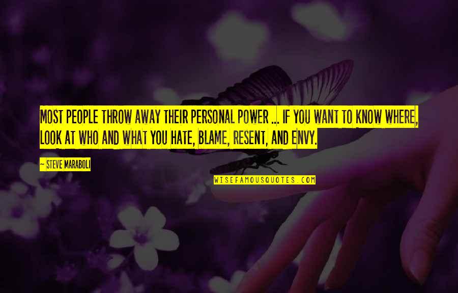 Personal Power Quotes By Steve Maraboli: Most people throw away their personal power ...