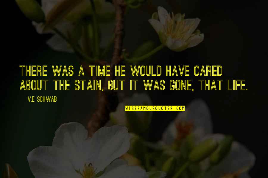 Persoonsbeschrijving Quotes By V.E Schwab: There was a time he would have cared