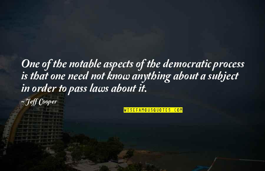Perspective About Life Quotes By Jeff Cooper: One of the notable aspects of the democratic Perspective About Life Quotes By Jeff Cooper: One of the notable aspects of the democratic