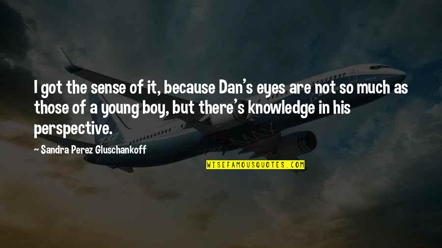 Perspective And Knowledge Quotes By Sandra Perez Gluschankoff: I got the sense of it, because Dan's