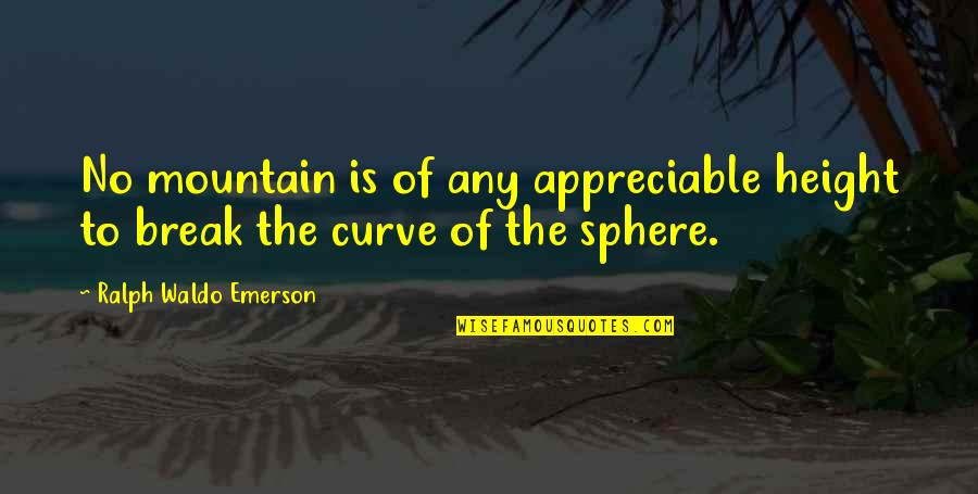 Perspective Of Life Quotes By Ralph Waldo Emerson: No mountain is of any appreciable height to Perspective Of Life Quotes By Ralph Waldo Emerson: No mountain is of any appreciable height to