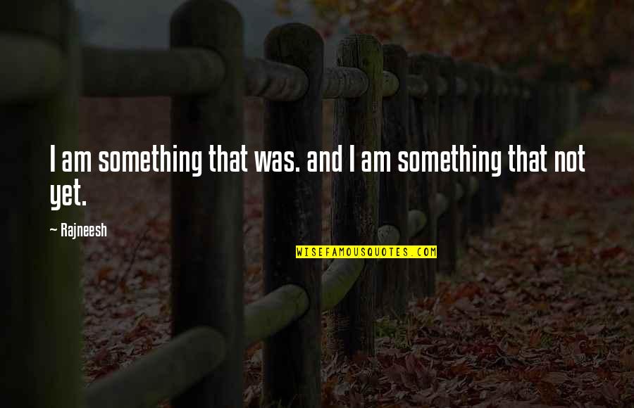 Perspective Statistic Quotes By Rajneesh: I am something that was. and I am