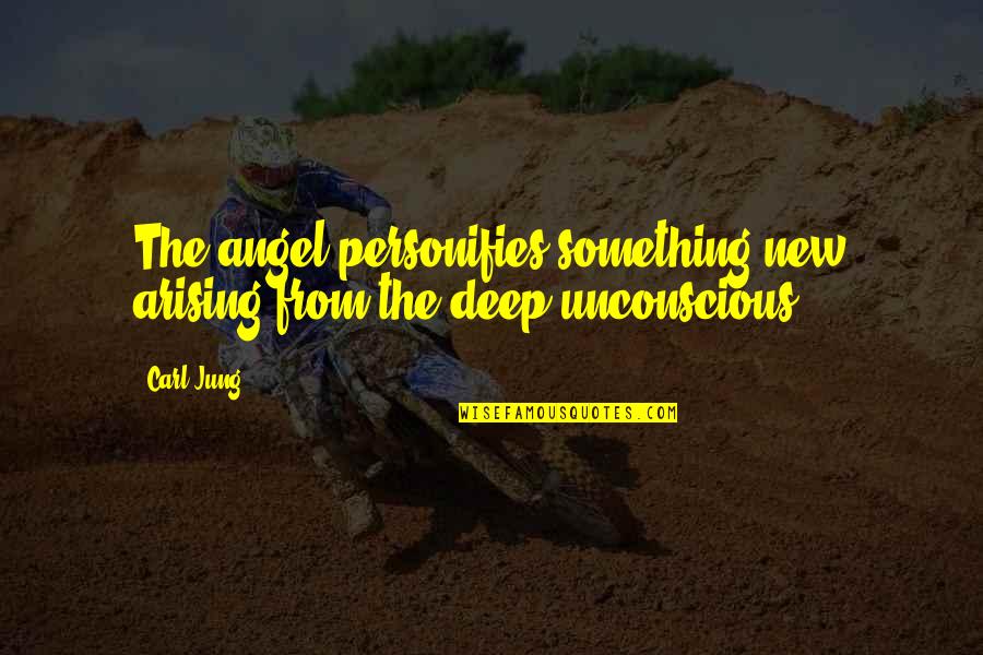 Persuasive Essay Quotes By Carl Jung: The angel personifies something new arising from the