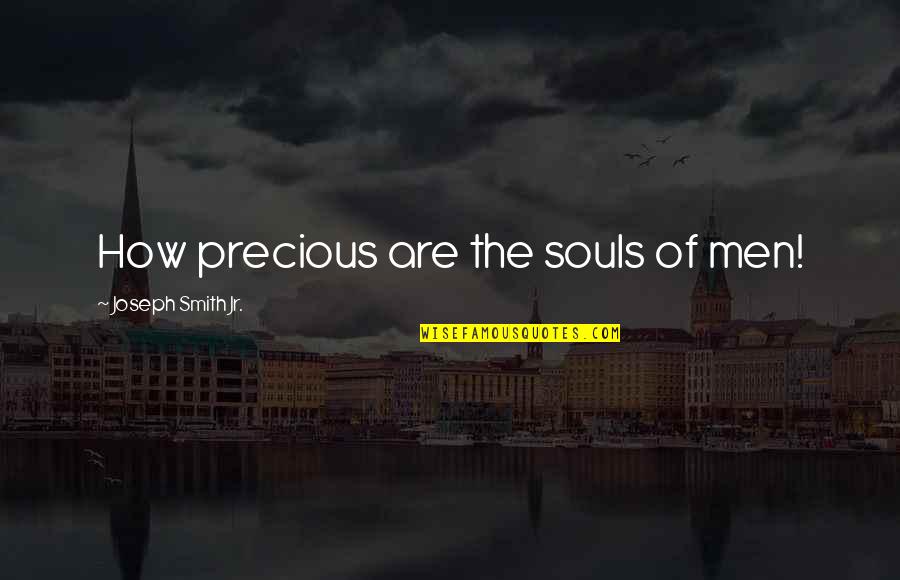 Perto Quero Quotes By Joseph Smith Jr.: How precious are the souls of men!