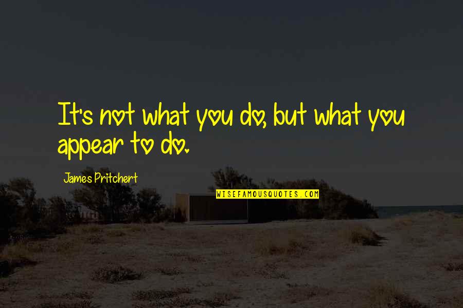 Perus'd Quotes By James Pritchert: It's not what you do, but what you