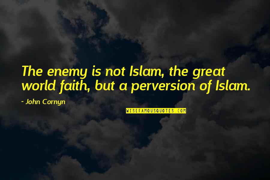 Perversion Quotes By John Cornyn: The enemy is not Islam, the great world