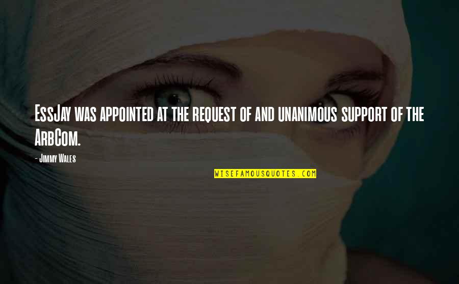 Perversiones Definicion Quotes By Jimmy Wales: EssJay was appointed at the request of and
