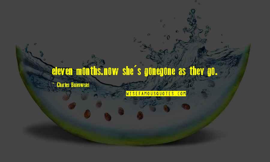 Pesawat Garuda Quotes By Charles Bukowski: eleven months.now she's gonegone as they go. Pesawat Garuda Quotes By Charles Bukowski: eleven months.now she's gonegone as they go.