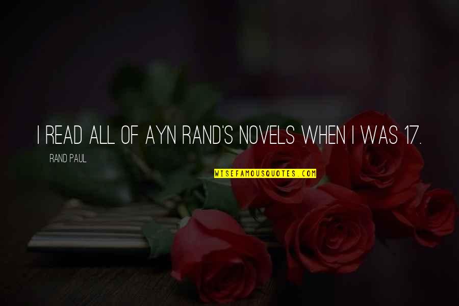 Pet Akwaeke Emezi Quotes By Rand Paul: I read all of Ayn Rand's novels when