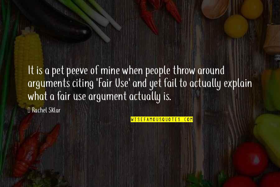 Pet Peeve Quotes By Rachel Sklar: It is a pet peeve of mine when