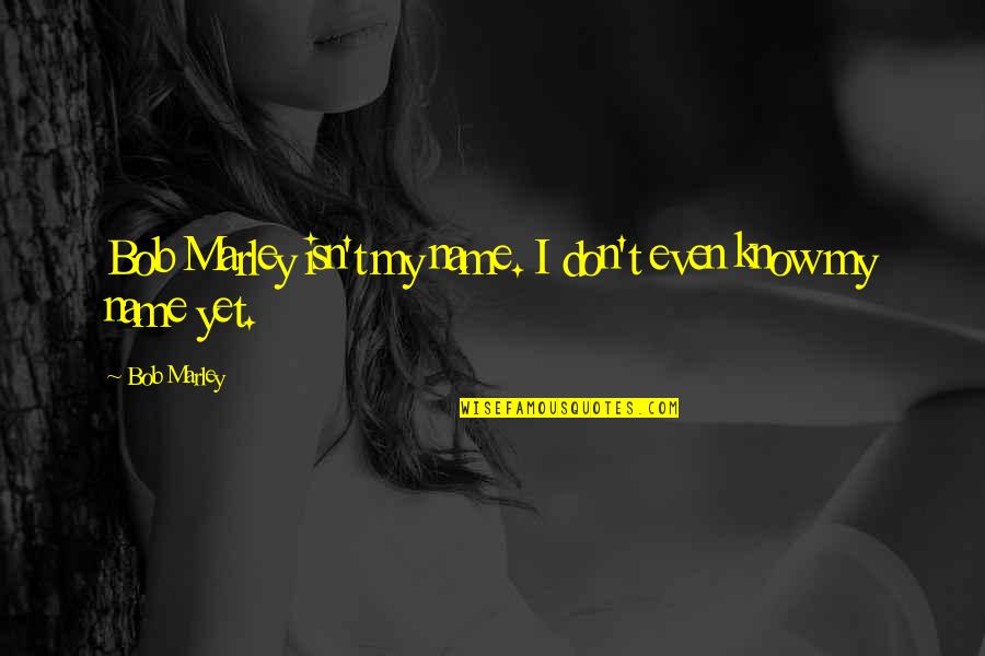 Petcharat Garden Quotes By Bob Marley: Bob Marley isn't my name. I don't even