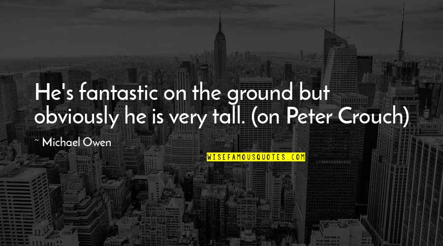 Peter England Quotes By Michael Owen: He's fantastic on the ground but obviously he