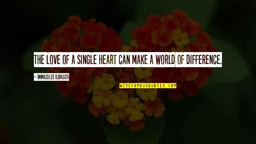 Peter Griffin Red Bull Quotes By Immaculee Ilibagiza: The love of a single heart can make Peter Griffin Red Bull Quotes By Immaculee Ilibagiza: The love of a single heart can make