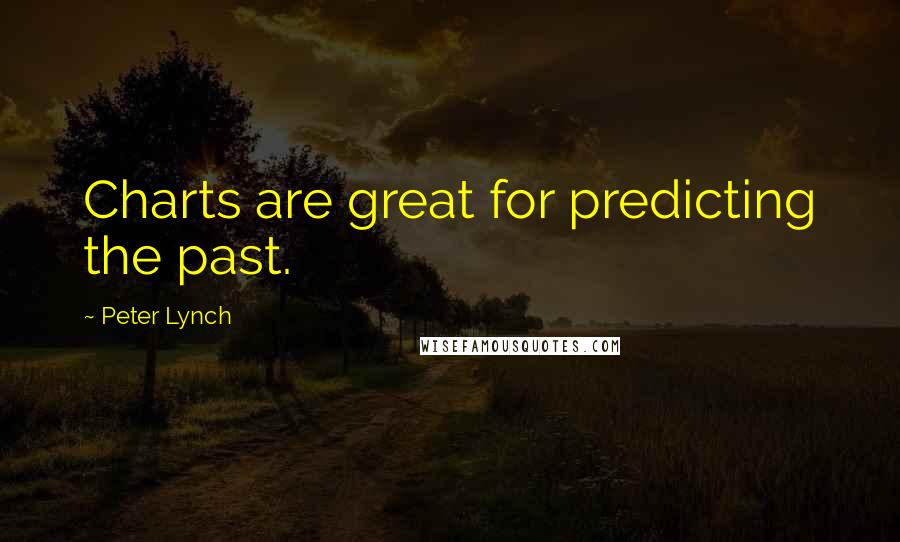 Peter Lynch quotes: Charts are great for predicting the past.
