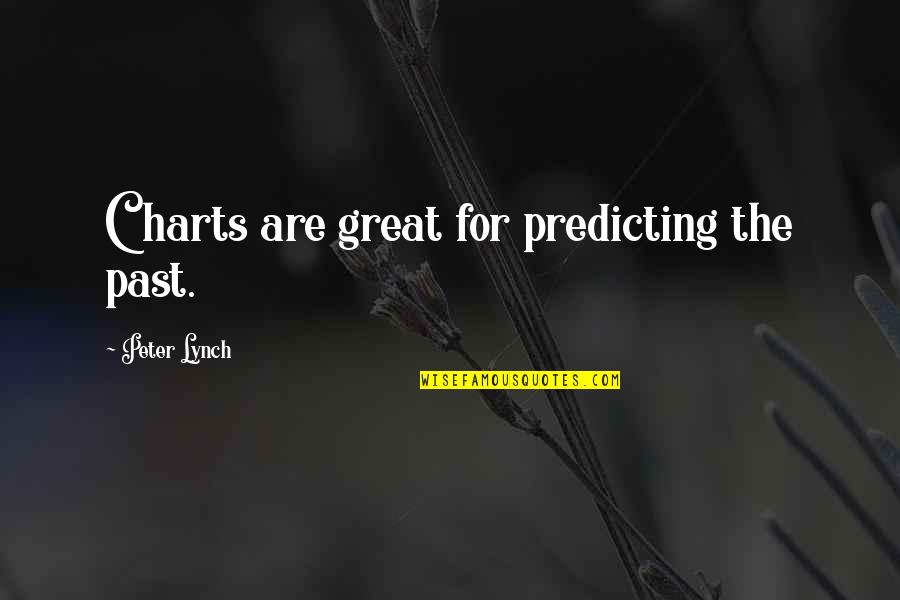 Peter Lynch Quotes By Peter Lynch: Charts are great for predicting the past.