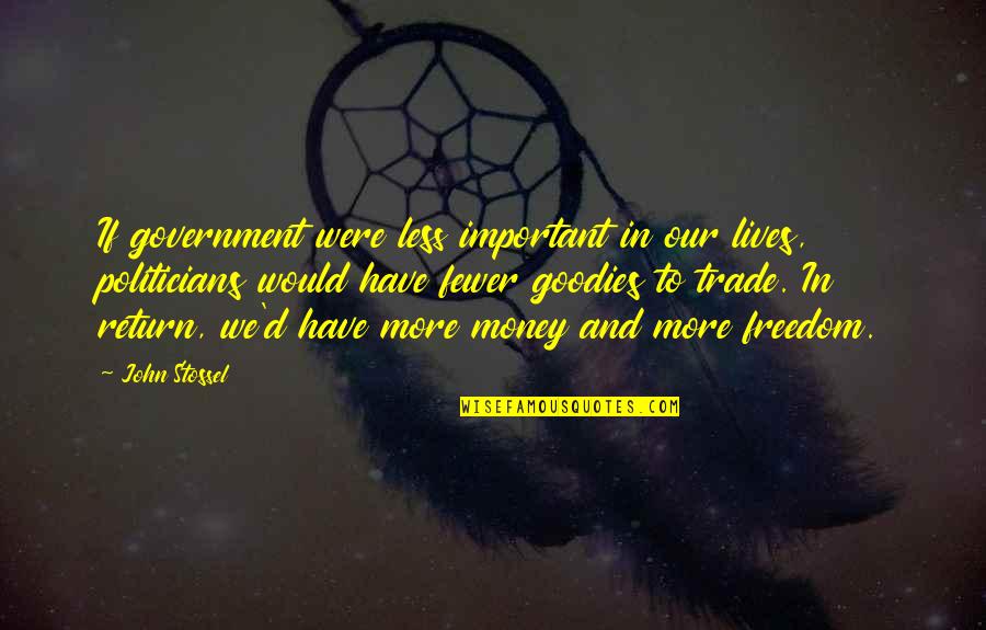 Peter Pan Disney World Quotes By John Stossel: If government were less important in our lives,