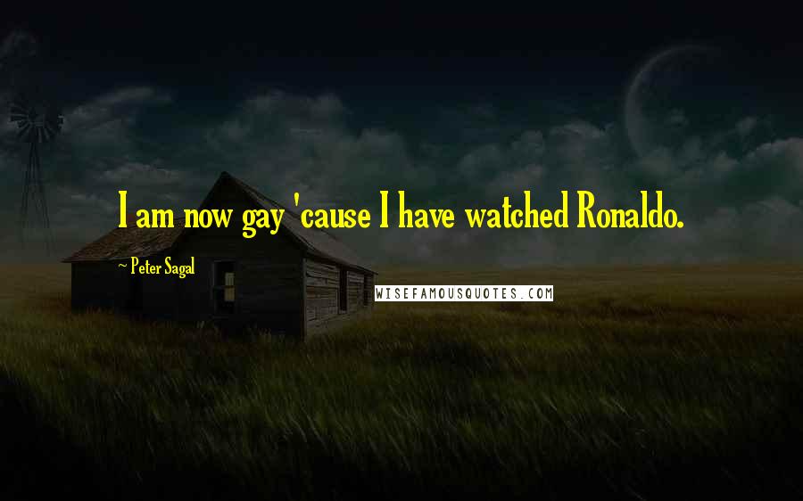 Peter Sagal quotes: I am now gay 'cause I have watched Ronaldo.