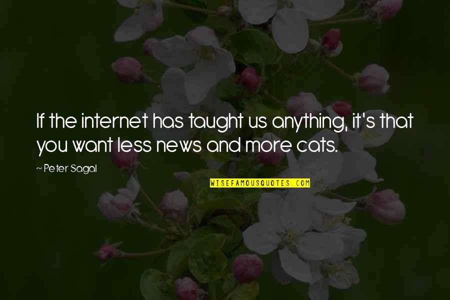 Peter Sagal Quotes By Peter Sagal: If the internet has taught us anything, it's