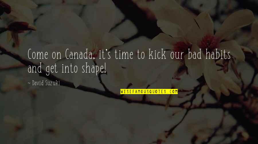 Peter Schreyer Quotes By David Suzuki: Come on Canada, it's time to kick our
