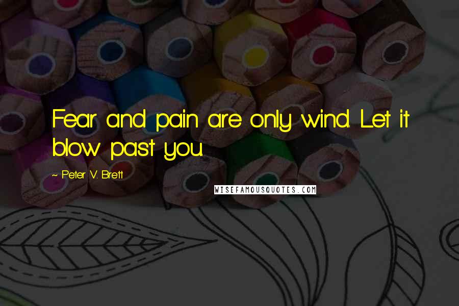 Peter V. Brett quotes: Fear and pain are only wind. Let it blow past you.