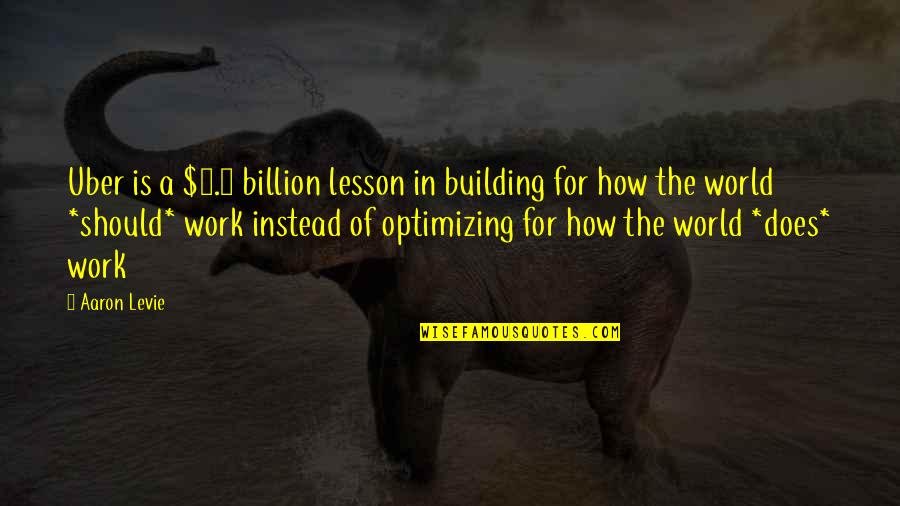 Petmeckys Quotes By Aaron Levie: Uber is a $3.5 billion lesson in building Petmeckys Quotes By Aaron Levie: Uber is a $3.5 billion lesson in building