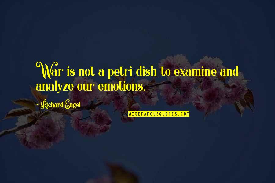 Petri Dish Quotes By Richard Engel: War is not a petri dish to examine