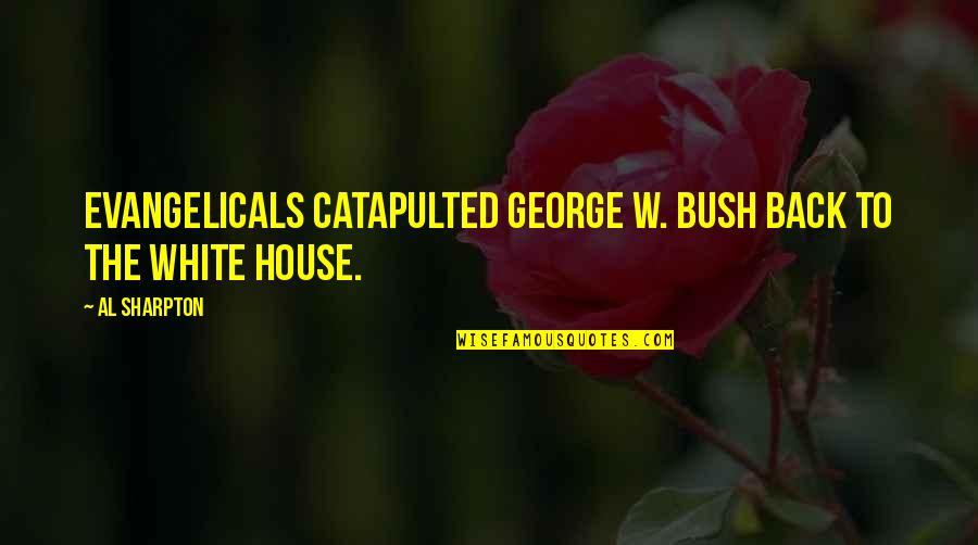Petrifactions Quotes By Al Sharpton: Evangelicals catapulted George W. Bush back to the