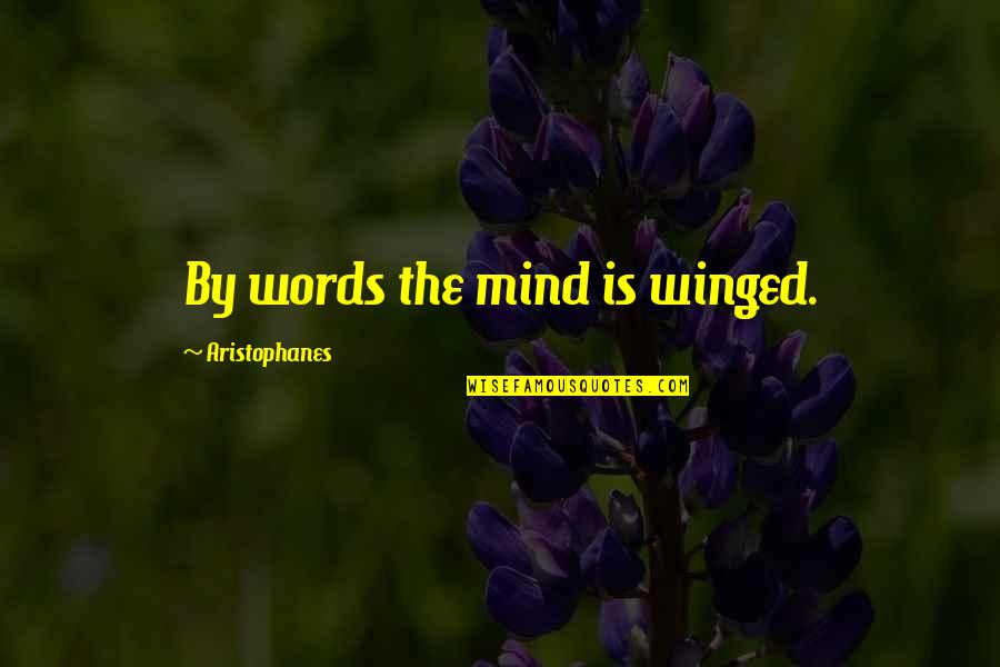 Petrification Permineralization Quotes By Aristophanes: By words the mind is winged. Petrification Permineralization Quotes By Aristophanes: By words the mind is winged.