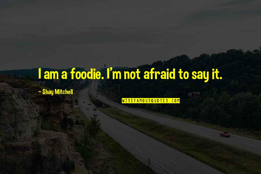 Petrungaro Glenview Quotes By Shay Mitchell: I am a foodie. I'm not afraid to Petrungaro Glenview Quotes By Shay Mitchell: I am a foodie. I'm not afraid to