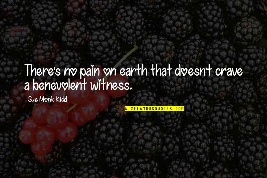 Peuckert Quotes By Sue Monk Kidd: There's no pain on earth that doesn't crave