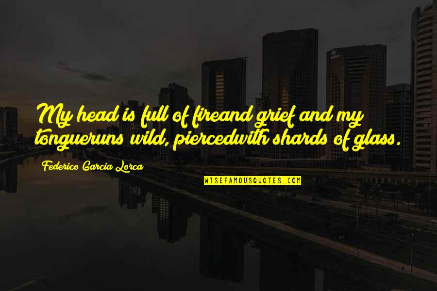 Pewter Shoes Quotes By Federico Garcia Lorca: My head is full of fireand grief and
