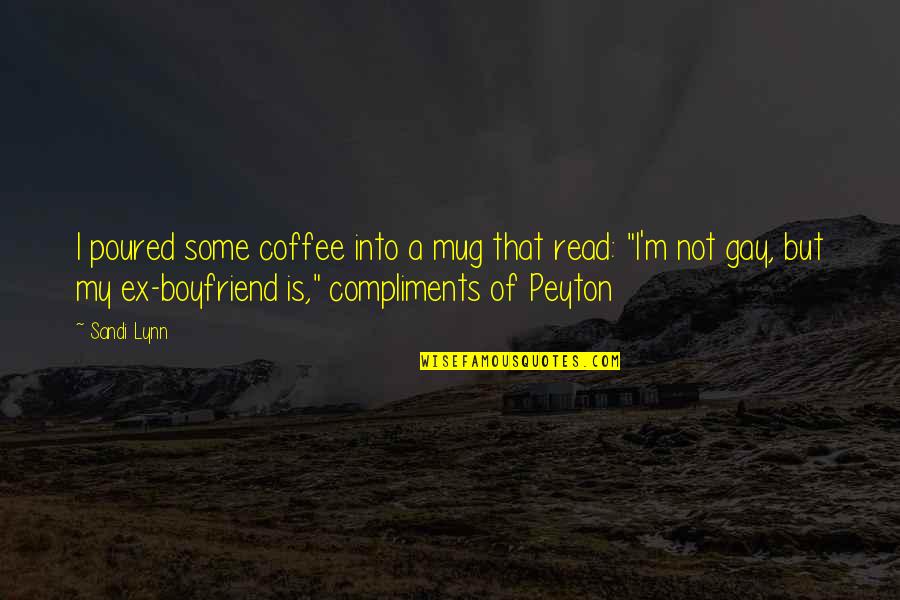 Peyton Quotes By Sandi Lynn: I poured some coffee into a mug that