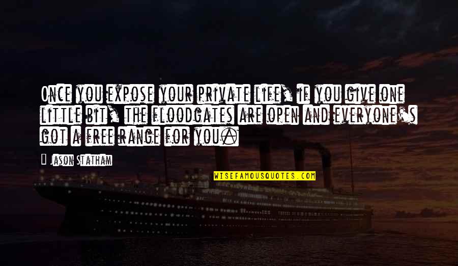 Pfaltzgraff Dinnerware Quotes By Jason Statham: Once you expose your private life, if you Pfaltzgraff Dinnerware Quotes By Jason Statham: Once you expose your private life, if you