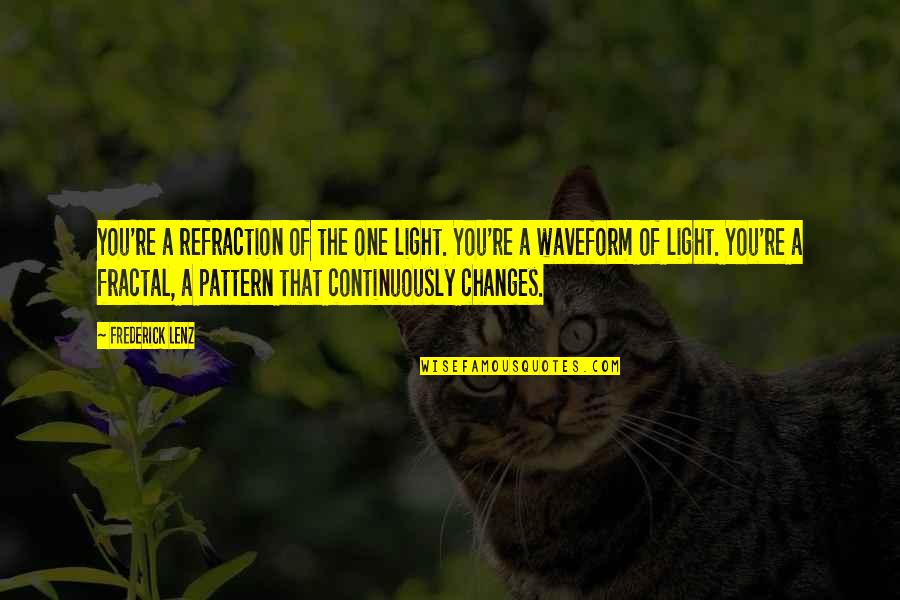 Pfffft Movie Quotes By Frederick Lenz: You're a refraction of the one light. You're
