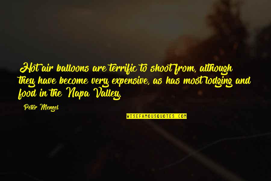 Pgr Quotes By Peter Menzel: Hot air balloons are terrific to shoot from, Pgr Quotes By Peter Menzel: Hot air balloons are terrific to shoot from,