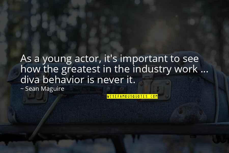 Phalloidin Live Cells Quotes By Sean Maguire: As a young actor, it's important to see