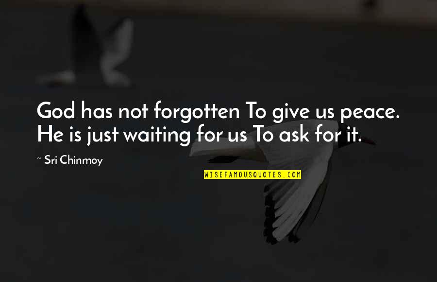 Pharus Glaber Quotes By Sri Chinmoy: God has not forgotten To give us peace.