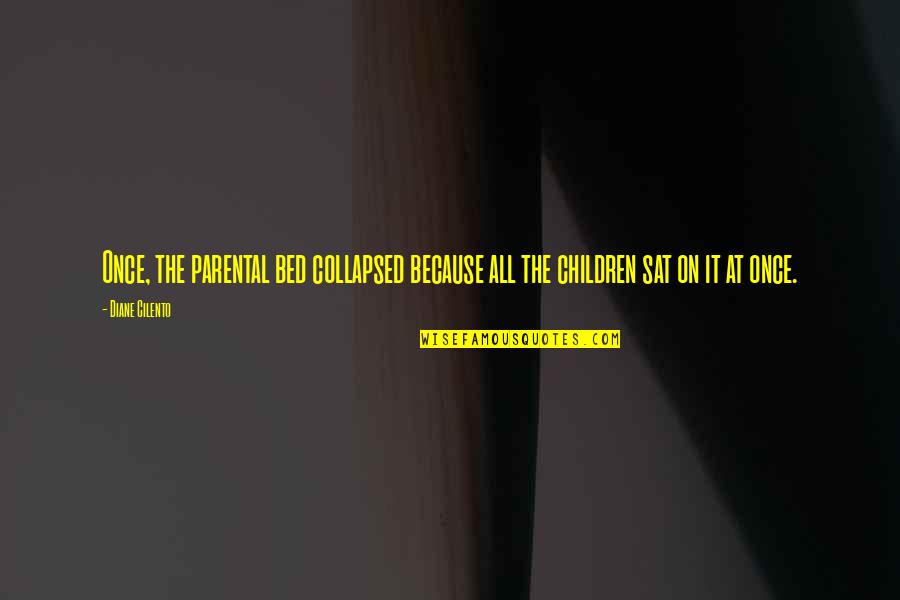 Phasers For Sale Quotes By Diane Cilento: Once, the parental bed collapsed because all the