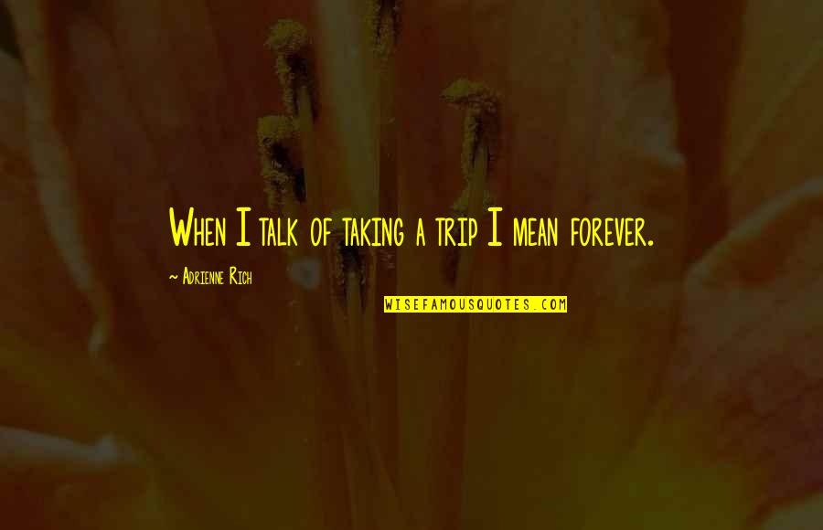 Phenomenally Human Quotes By Adrienne Rich: When I talk of taking a trip I Phenomenally Human Quotes By Adrienne Rich: When I talk of taking a trip I