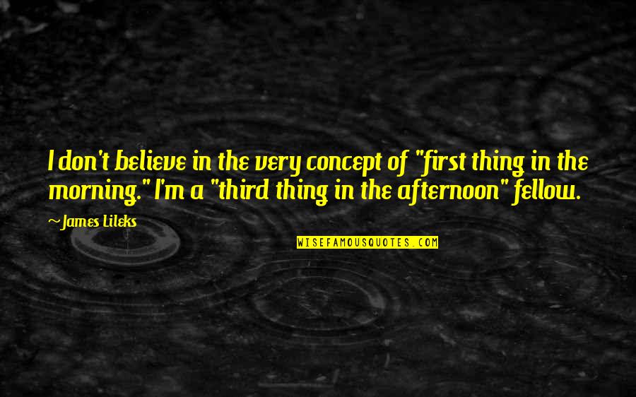 Pheromosa Quotes By James Lileks: I don't believe in the very concept of